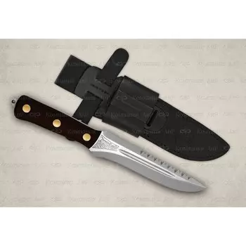 Нож разделочный АиР "Ирбис" ЦМ, сталь 95х18, рукоять граб