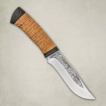Нож разделочный АиР "Клычок-3", сталь М390, рукоять береста