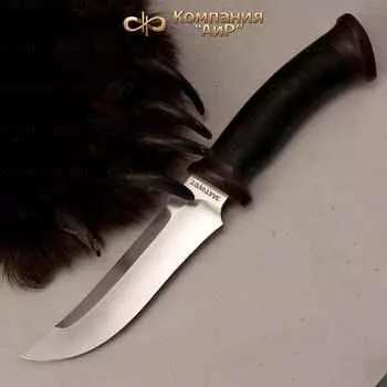 Нож разделочный АиР "Росомаха", сталь 110х18 М-ШД, рукоять кожа