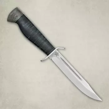 Нож разделочный АиР "Штрафбат", сталь Elmax, рукоять кожа