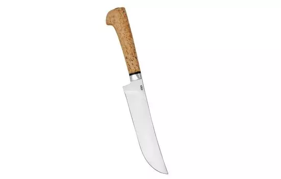 Нож разделочный "Пчак" карельская береза, алюминий, АиР