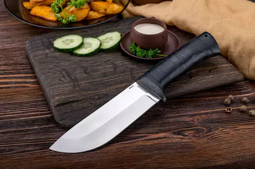 Нож разделочный "Толстяк" кожа, 95х18, АиР