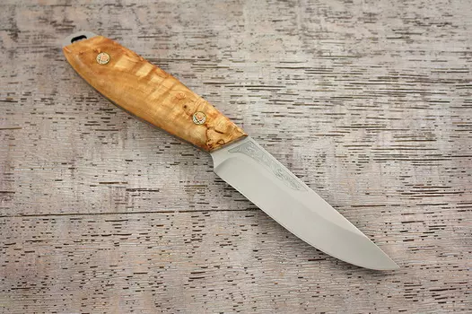 Нож разделочный "Жулан" карельская береза, АиР
