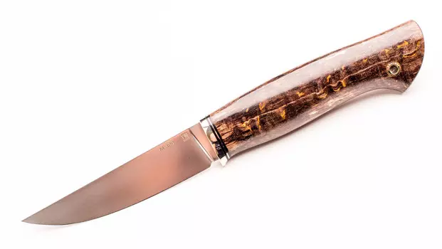 Нож Русский 2, сталь M390, рукоять карельская береза