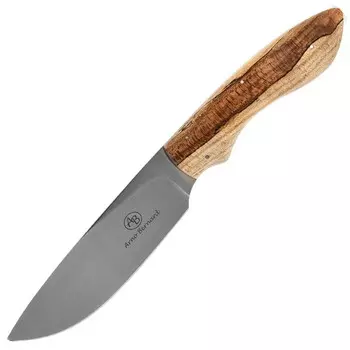 Нож с фиксированным клинком Arno Bernard Lion, сталь N690, рукоять Spalted Maple