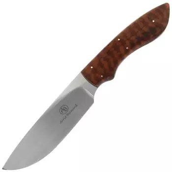 Нож с фиксированным клинком Arno Bernard Lion, сталь N690, рукоять змеиное дерево