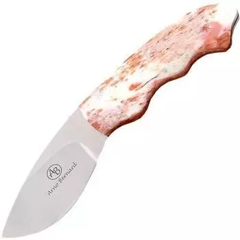 Нож с фиксированным клинком Arno Bernard Raven, сталь N690, рукоять кость жирафа