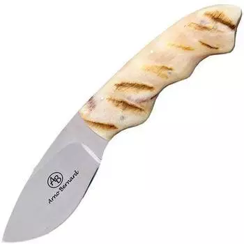 Нож с фиксированным клинком Arno Bernard Raven, сталь N690, рукоять рог барана