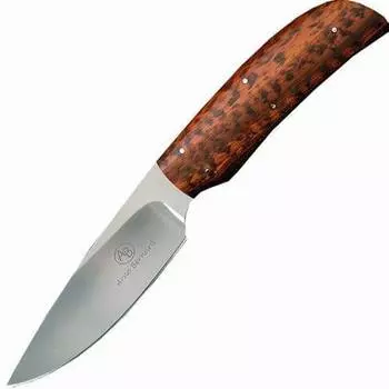 Нож с фиксированным клинком Arno Bernard Wild dog, сталь N690, рукоять змеиное дерево