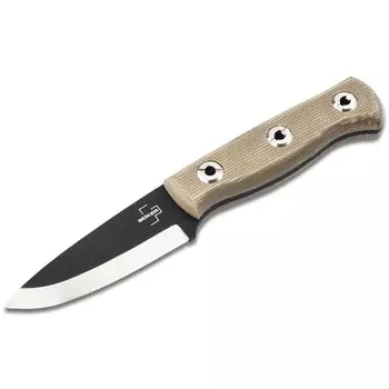 Нож с фиксированным клинком Boker Vigtig 2.0, сталь 1095, рукоять микарта