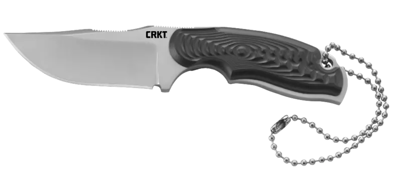 Нож с фиксированным клинком CRKT Civet™ Bowie, сталь 8Cr13MoV, рукоять Термопластик GRN