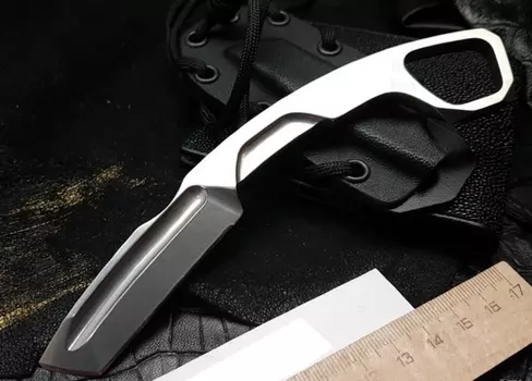 Нож с фиксированным клинком Extrema Ratio N.K.3 K Karambit Stonewashed, сталь Bohler N-690, цельнометаллический
