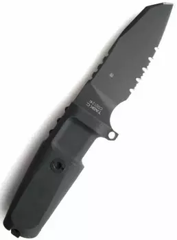 Нож с фиксированным клинком Extrema Ratio Task Compact Black 1/2 Serrated, сталь Bhler N690, рукоять прорезиненный форпрен