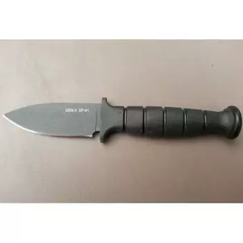 Нож с фиксированным клинком Ontario GEN II SP41, сталь 5160, рукоять кратон, black