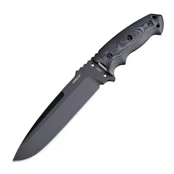 Нож с фиксированным клинком Hogue EX-F01 Black Drop Point, сталь A2 Tool Steel, рукоять стеклотекстолит G-Mascus®