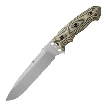 Нож с фиксированным клинком Hogue EX-F01 Stone-Tumbled, сталь A2 Tool Steel, рукоять стеклотекстолит G-Mascus®