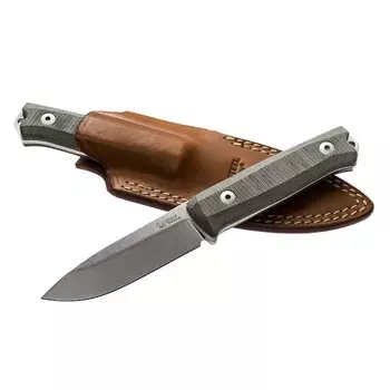 Нож с фиксированным клинком LionSteel Bushcraft-R, сталь Uddeholm Sleipner, рукоять микарта, зеленый