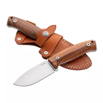 Нож с фиксированным клинком LionSteel M2M, сталь M390, рукоять дерево Santos