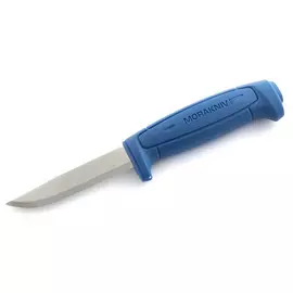 Нож с фиксированным лезвием Morakniv Basic 546, сталь Sandvik 12C27, рукоять пластик, синий