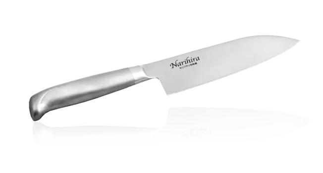 Нож Сантоку Narihira Fuji Cutlery, FC-61, сталь Mo-V, серый