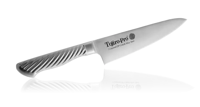 Нож Сантоку Tojiro PRO, F-615, сталь VG-10, серый, в картонной коробке