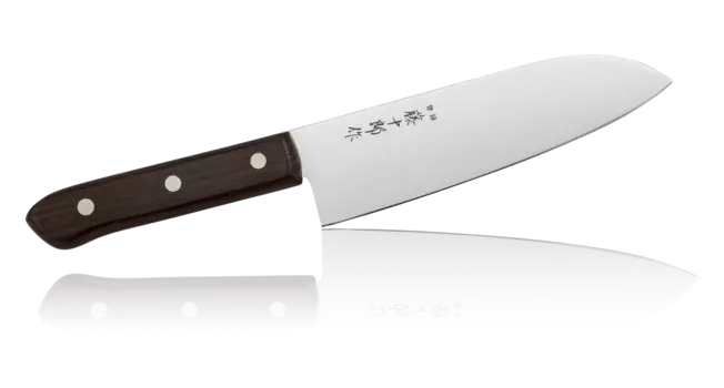 Нож Сантоку Tojiro, TJ-50, сталь 420J2, коричневый