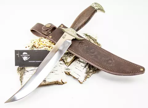 Нож Шайтан, кованая сталь Х12МФ, рукоять венге