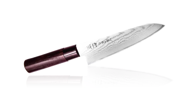 Нож Шефа Shippu, Tojiro, FD-593, сталь VG-10, коричневый