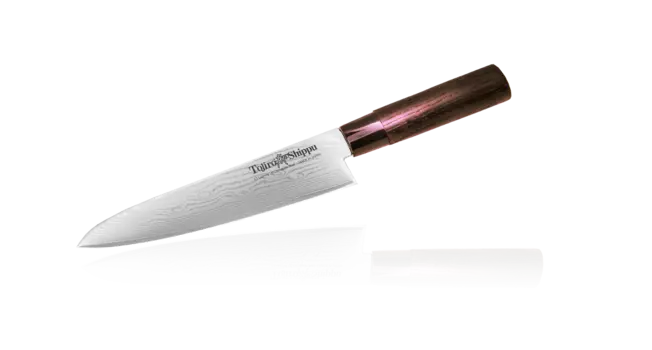 Нож Шефа Shippu, Tojiro, FD-594, сталь VG-10, коричневый