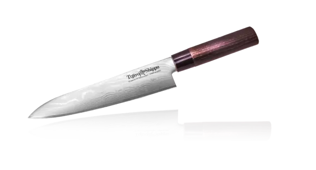 Нож Шефа Shippu, Tojiro, FD-595, сталь VG-10,коричневый