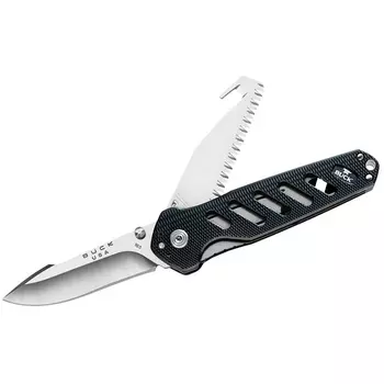 Нож складной 183 Alpha Crosslock - BUCK 0183GRS, сталь 420HC, рукоять алюминий, зеленый