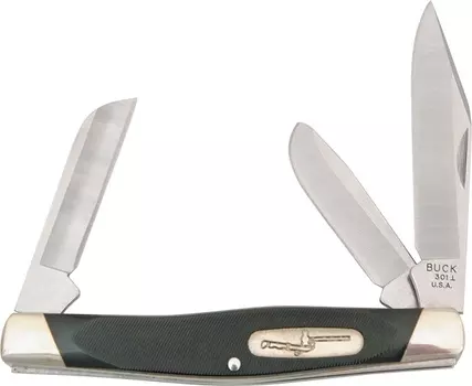 Нож складной 301 Stockman® - BUCK 0301BKS, сталь 420НС, рукоять пластик Valox®