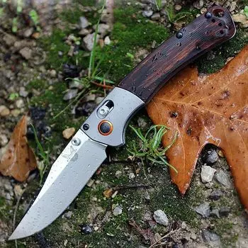 Нож складной Benchmade Hunt Series Mini Crooked River Wood 15085-2, сталь CPM S30V, рукоять дерево