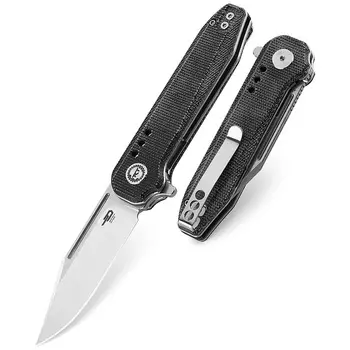 Нож складной Bestech Syntax, сталь 154CM, рукоять микарта, черный