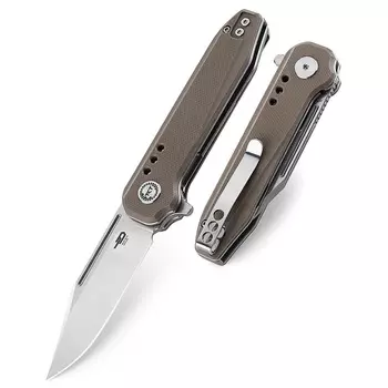 Нож складной Bestech Syntax, сталь 154CM, рукоять G10, бежевый