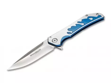 Нож складной Boker Blue Grotto, сталь 440A, рукоять сталь