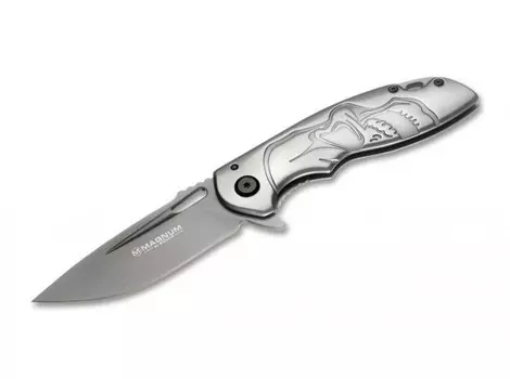 Нож складной Boker Massive Half Skull, сталь 440A, рукоять сплав