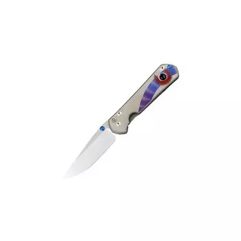 Нож складной Chris Reeve Large Sebenza 21 Unique Graphics Ametyst Cabochon, сталь CPM-S35VN, рукоять титан