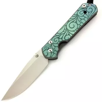 Нож складной Chris Reeve Large Sebenza 21, сталь CPM-S35VN, рукоять титан с рисунком Paisley