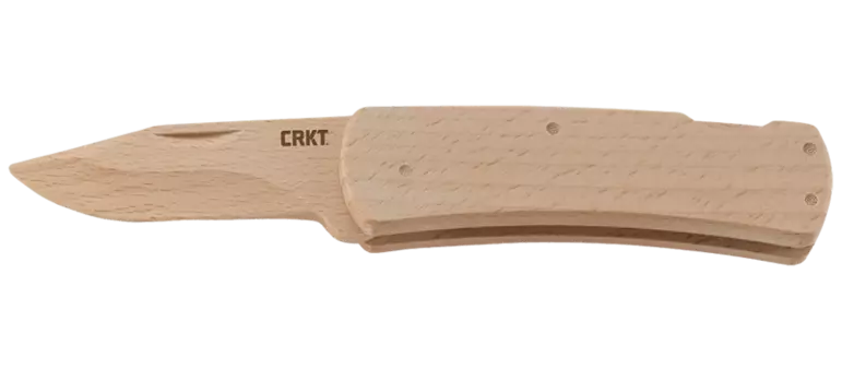 Нож-конструктор складной деревянный CRKT Nathan's Knife Kit, клинок и рукоять бук