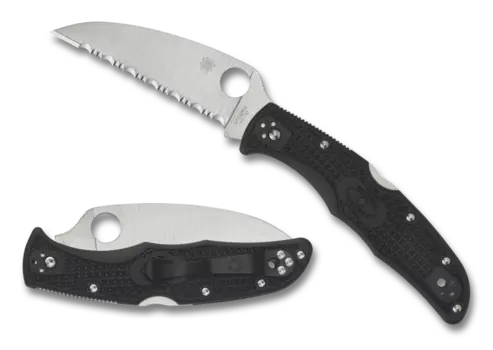 Нож складной Endura 4 Wharncliffe Serrated Spyderco, сталь VG-10, рукоять термопластик FRN