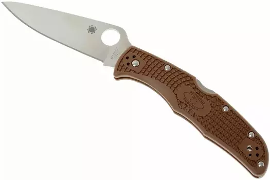 Нож складной Spyderco Endura Flat Ground Brown