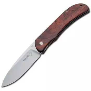 Нож складной Exskelibur I Cocobolo, сталь 440C Satin Plain, рукоять дерево кокоболо, Boker Plus 01BO022