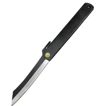 Нож складной Higonokami Itto Ryu, HKC-18465, сталь Solid Carbon steel, рукоять сталь