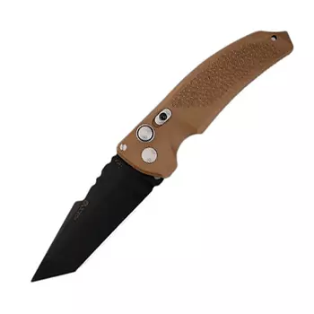 Нож складной Hogue EX-03 Auto Tanto, сталь 154CM, рукоять инженерный пластик, коричневый
