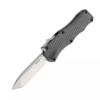 Нож складной Hogue OTF Auto, сталь CPM® 154, рукоять алюминиевый сплав, серый