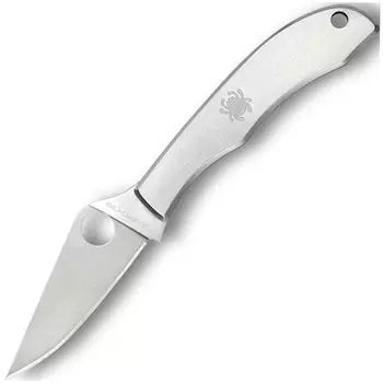 Нож складной HoneyBee Stainless Spyderco 137P, сталь 3Cr Satin Plain, рукоять нержавеющая сталь