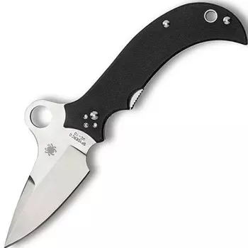 Нож складной Jot Singh Khalsa Sprint Run - Spyderco 40GP, сталь VG-10 Satin Plain, рукоять стеклотекстолит G10 чёрный