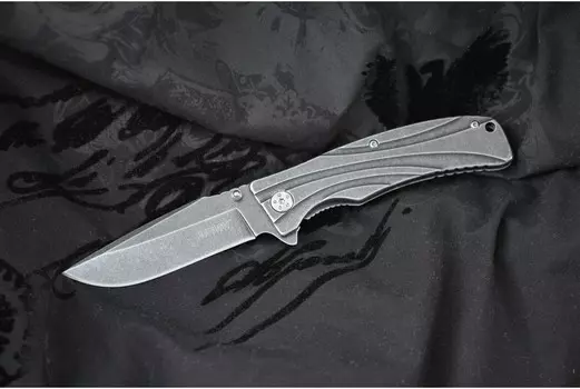 Нож складной KERSHAW 1303BW Manifold, сталь 4Cr14, рукоять нержавеющая сталь, серый