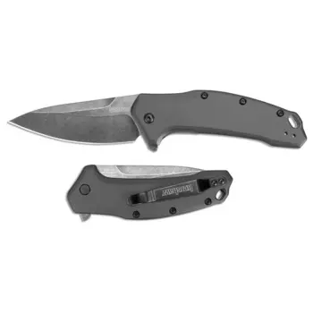 Нож складной KERSHAW 1776GRYBW Link, сталь 420HC, рукоять анодированный алюминий, серый